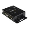 StarTech.com USB to Serial Adapter - 2 Port - Wall Mount - Din Rail Clips - Industrial - COM Port Retention - FTDI - DB9