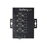 StarTech.com 4 Port Serial Hub USB to RS232/RS485/RS422 Adapter, Industrial USB 2.0 to DB9 Serial Converter Hub, IP30 Rated