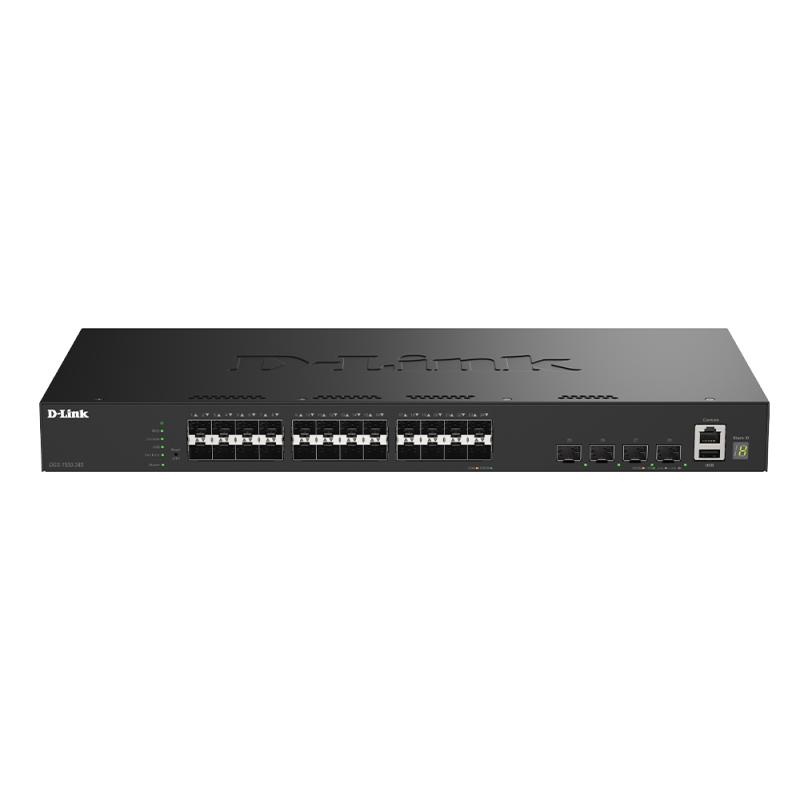 D-Link DGS-1530-28S/E 24 Ports 1G SFP + 4 Ports 10G SFP+ Smart Managed Switch
