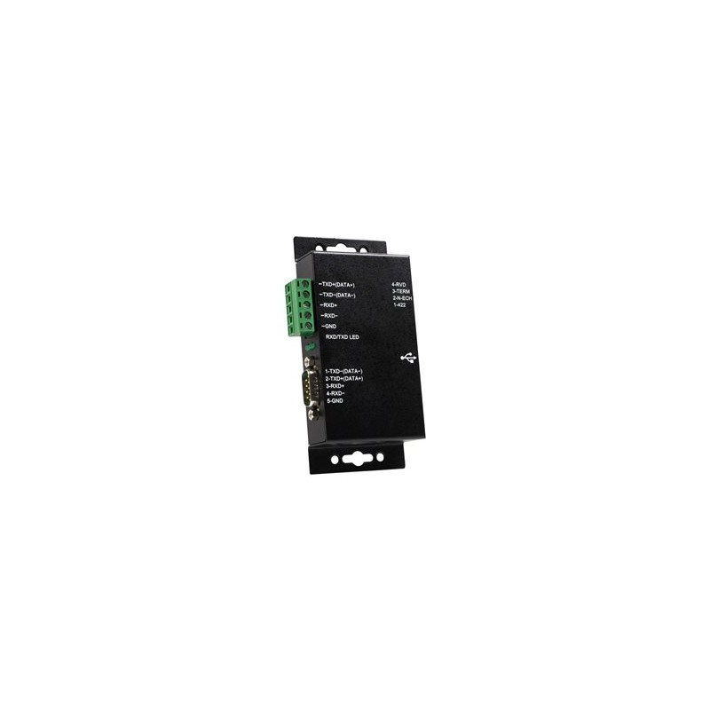 StarTech.com 1 Port Metal Industrial USB to RS422/RS485 Serial Adapter w/ Isolation (ICUSB422IS) - Sériový adaptér - USB