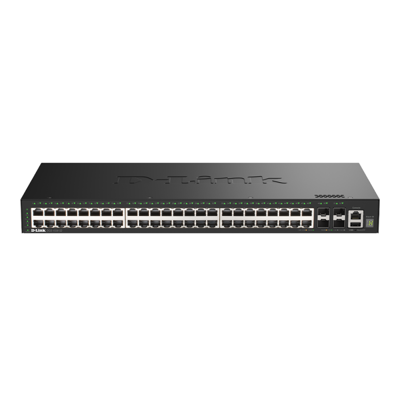 D-Link DGS-1530-52/E 48 Ports GE + 4 Ports 10G SFP+ Smart Managed Switch