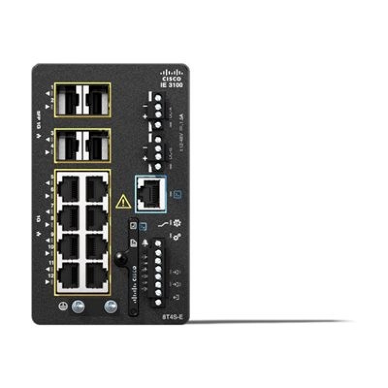 Cisco Catalyst IE3100 Rugged Series - Network Essentials - přepínač - řízený - 8 x 10/100/1000 + 4 x Gigabit SFP (uplink) - lze
