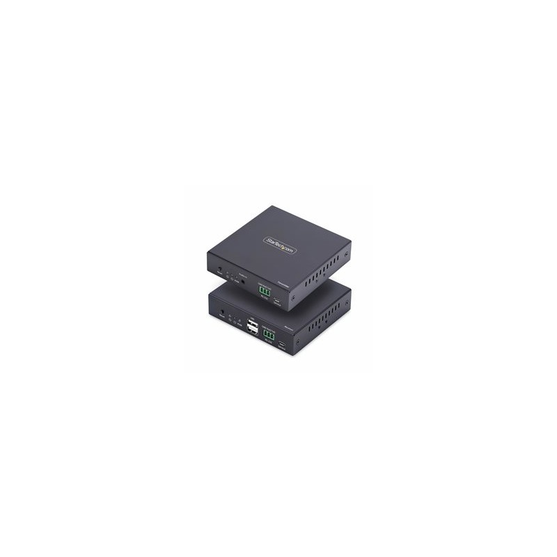 StarTech.com HDMI KVM Extender Over IP Network, 4K 60Hz, Driverless - Sada vysílace a prijímace - video/audio/USB extendér
