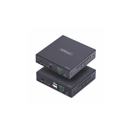 StarTech.com HDMI KVM Extender Over IP Network, 4K 60Hz, Driverless - Sada vysílace a prijímace - video/audio/USB extendér