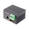 StarTech.com PoE+ Industrial Fiber to Ethernet Media Converter 30W, SFP to RJ45, Singlemode/Multimode Fiber Optic to Copper