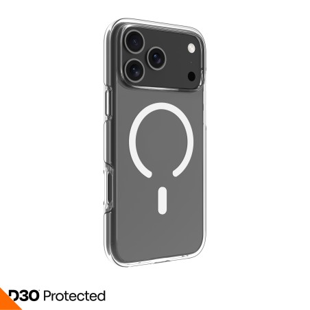 dbramante1928 Iceland Ultra - Zadní kryt pro mobilní telefon - kompatibilita s MagSafe - D3O, plast - průsvitná - pro Apple