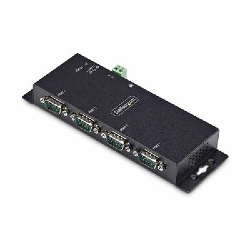 StarTech.com 4P Serial to Ethernet Adapter, IP LAN to RS232 DB9 Converter - Kompaktní server - 4 porty - 100Mb LAN, RS-232