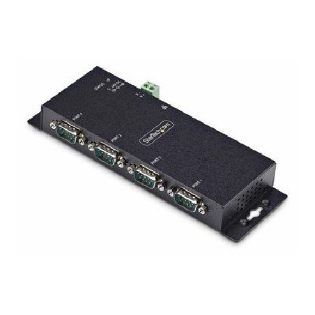 StarTech.com 4P Serial to Ethernet Adapter, IP LAN to RS232 DB9 Converter - Kompaktní server - 4 porty - 100Mb LAN, RS-232