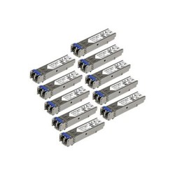 StarTech.com 10 pack HPE J4859C Compatible SFP Module, 1000BASE-LX, 1GbE Single Mode SMF/MMF Optic Transceiver, 1 Gigabit