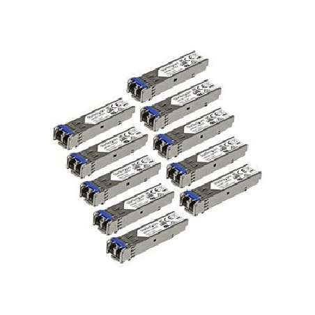 StarTech.com 10 pack HPE J4859C Compatible SFP Module, 1000BASE-LX, 1GbE Single Mode SMF/MMF Optic Transceiver, 1 Gigabit