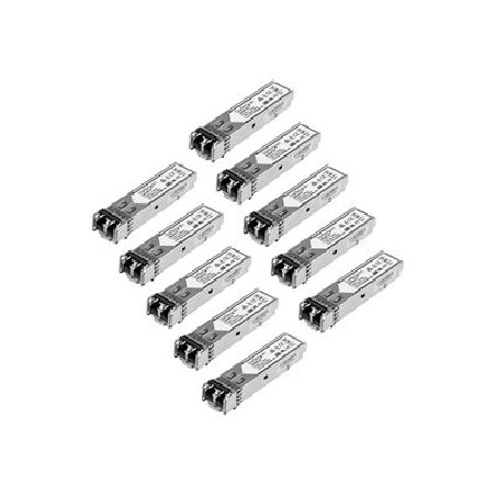 StarTech.com 10 pack HPE J4858C Compatible SFP Module, 1000BASE-SX, 1GbE Multi Mode (MMF) Fiber Optic Transceiver, 1 Gigabit