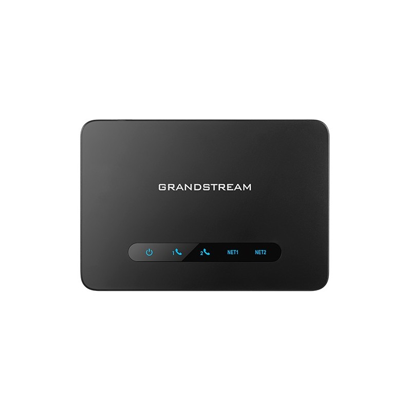 Grandstream HT812 (ATA), 2x FXS, 2 SIP účty, 1x Gbit LAN, NAT router, 3-cestná konf., auto-provisi.