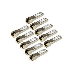 StarTech.com 10 Pack of HPE J8177C Compatible SFP Module, 1000BASE-T, SFP to RJ45 Cat6/Cat5e, 1GE Gigabit Ethernet SFP, RJ-45