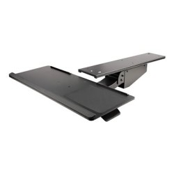 StarTech.com Under Desk Keyboard Tray, Full Motion & Height Adjustable Keyboard and Mouse Tray, 10" x 26" Platform, Ergonomic