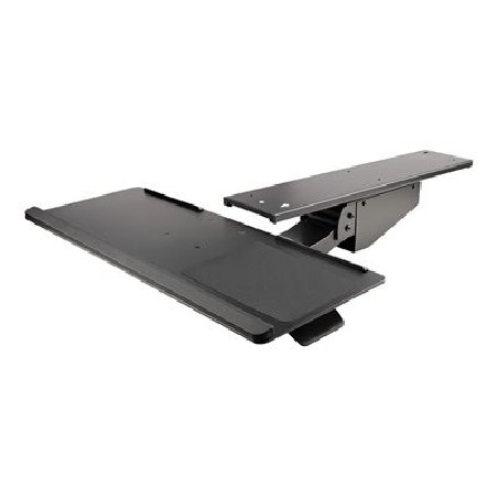 StarTech.com Under Desk Keyboard Tray, Full Motion & Height Adjustable Keyboard and Mouse Tray, 10" x 26" Platform, Ergonomic