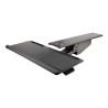 StarTech.com Under Desk Keyboard Tray, Full Motion & Height Adjustable Keyboard and Mouse Tray, 10" x 26" Platform, Ergonomic