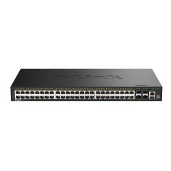 D-Link DGS-1530-52P/E 48 Ports GE PoE(30W) + 4 Ports 10G SFP+ Smart Managed Switch, 370W