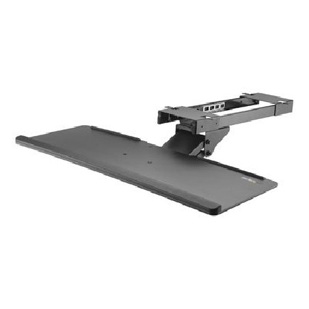 StarTech.com Under Desk-Mount Keyboard Tray - 26.4? Wide - Adjustable - Ergonomic Slide-Out Keyboard Shelf with Tilt and Swivel