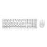 Dell Pro Keyboard and Mouse KM5221W - Sada klávesnice a myši - bezdrátový - 2.4 GHz - QWERTY - US mezinárodní - bílá