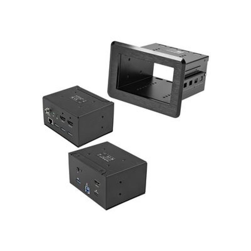 StarTech.com Conference Room Docking Station, Universal Laptop Dock, 4K HDMI, 60W Power Delivery, USB Hub, GbE, Audio, In-Table