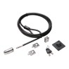 Kensington Desktop and Peripherals Standard Keyed Locking Kit 2.0 - Bezpečnostní kabelový zámek - 2.4 m