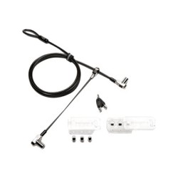 Kensington Universal 3-in-1 Keyed Cable Lock - Twin Lockheads - Bezpečnostní kabelový zámek - 1.8 m
