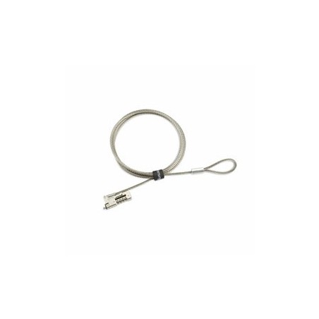 Kensington NanoSaver 2.0 EQ - Bezpecnostní kabelový zámek - kombinace, resetovatelný - stríbrná - 1.8 m