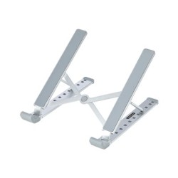 StarTech.com Foldable Laptop Riser Stand, Portable Height Adjustable Ergonomic Laptop Stand, Ventilated Aluminum Frame Supports