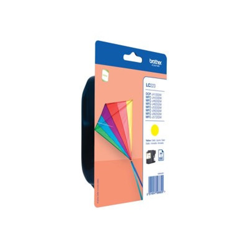 Brother LC223YBP - Žlutá - originální - blistr - inkoustová cartridge - pro Brother DCP-J4120DW, DCP-J562DW, MFC-J4420DW