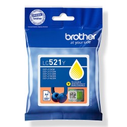 Brother LC521Y - Žlutá - originální - polštárový balícek - inkoustová cartridge - pro Brother DCP-J1260W, DCP-J1310DW