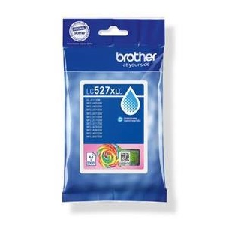 Brother LC527XLC - Vysoká výtežnost - azurová - originální - polštárový balícek - inkoustová cartridge - pro Brother