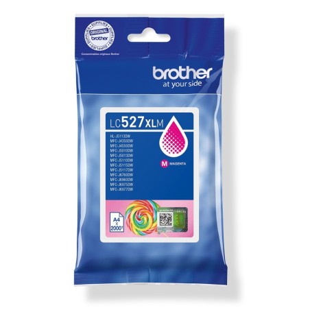 Brother LC527XLM - Vysoká výtežnost - purpurová - originální - polštárový balícek - inkoustová cartridge - pro Brother