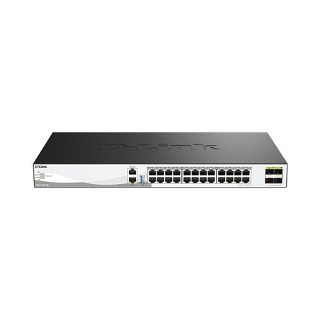D-Link DXS-3130-28/E 28-Port 10G Multi-Gigabit Layer 3 Stackable Managed Switch with 25G Uplinks