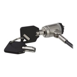StarTech.com 6ft (2m) Laptop Cable Lock with Keys, Keyed Security Cable Lock for Compatible K-Slot Laptops, Desktops, Computers
