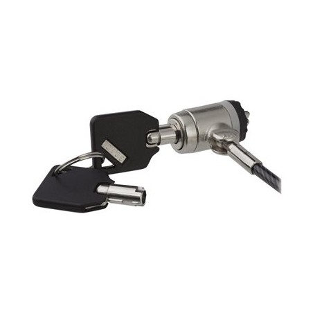 StarTech.com 6ft (2m) Laptop Cable Lock with Keys, Keyed Security Cable Lock for Compatible K-Slot Laptops, Desktops, Computers
