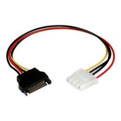 StarTech.com 12in SATA to LP4 Power Cable Adapter F/M - SATA to LP4 Power Adapter - SATA Female to LP4 Male Power Cable - 12