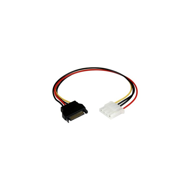 StarTech.com 12in SATA to LP4 Power Cable Adapter F/M - SATA to LP4 Power Adapter - SATA Female to LP4 Male Power Cable - 12
