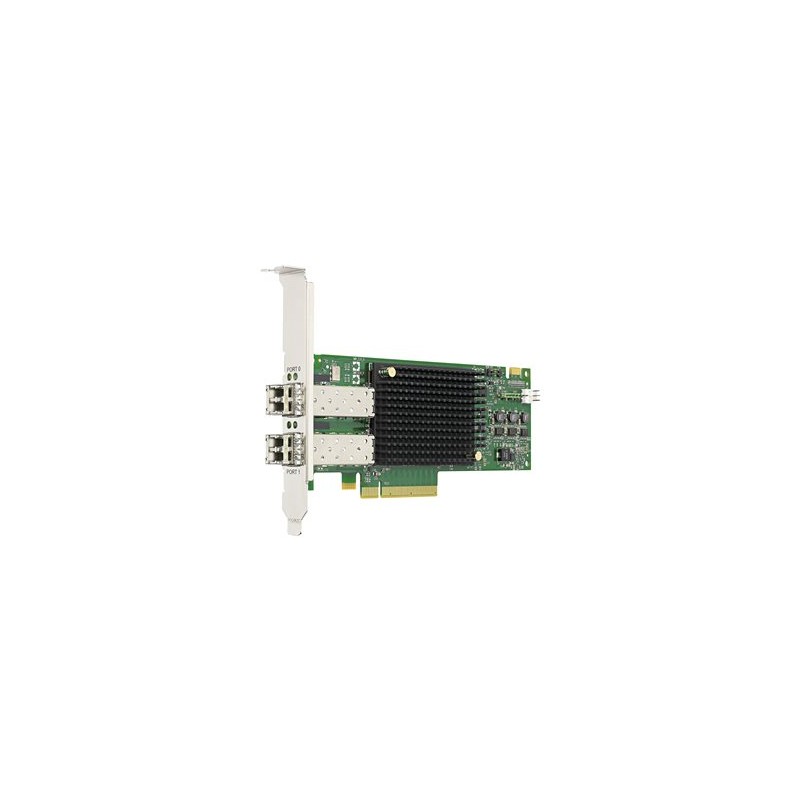 Emulex LPe31002 Gen 6 (16Gb), dual-port HBA (upgradeable to 32Gb) - Adaptér hostitelské sběrnice - PCIe 3.0 x8 - 16Gb Fibre