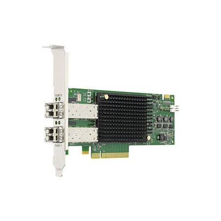 Emulex LPe31002 Gen 6 (16Gb), dual-port HBA (upgradeable to 32Gb) - Adaptér hostitelské sběrnice - PCIe 3.0 x8 - 16Gb Fibre