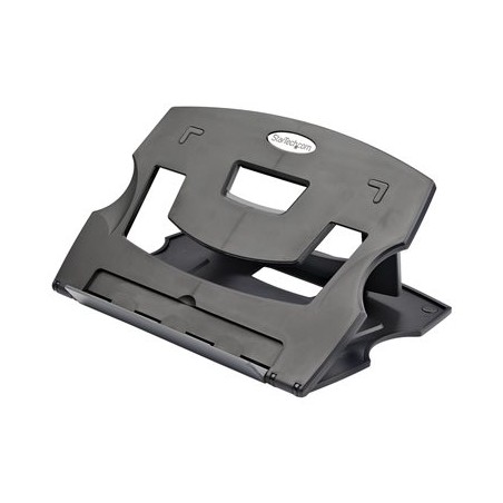 StarTech.com Portable Laptop Stand - Adjustable Laptop Stand - Ergonomic Laptop Desk Stand - Laptop Riser for Desk (LTRISERP)