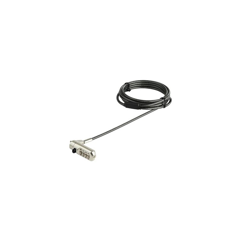 StarTech.com 6.5' (2m) Laptop Cable Lock, Nano Slot Compatible 4 Digit Combination Security Cable Lock, Serialized Anti-Theft