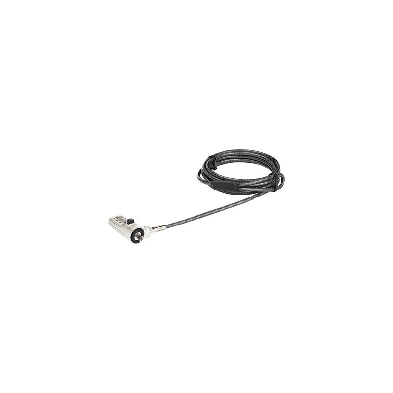 StarTech.com 6.5? (2m) Laptop Cable Lock, 4 Digit Combination Laptop/Desktop Security Cable Lock for Wedge Slot