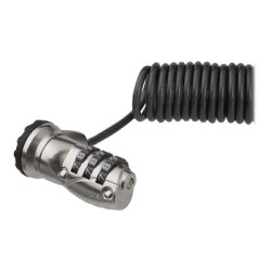 StarTech.com 6ft (1.8m) Self-Coiling Laptop Cable Lock, Portable 3-Digit Combination Security Cable Lock for K-Slot