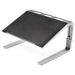 StarTech.com Adjustable Laptop Stand - Heavy Duty Steel & Aluminum - 3 Height Settings - Tilted - Ergonomic Laptop Riser for