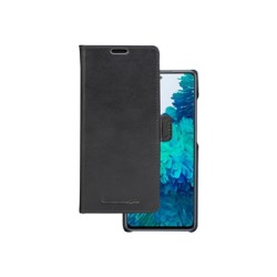 dbramante1928 Lynge - Pouzdro s klopou pro mobilní telefon - lícová useň - černá - pro Samsung Galaxy S21 FE 5G