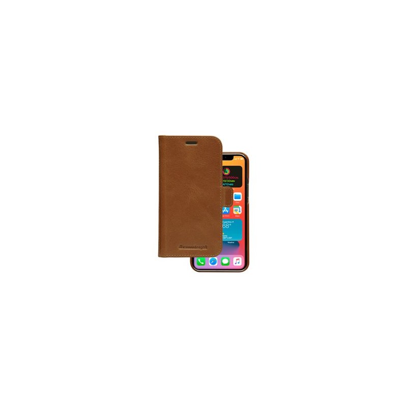 dbramante1928 Lynge - Pouzdro s klopou pro mobilní telefon - kůže full-grain - bronz - pro Apple iPhone 12, 12 Pro