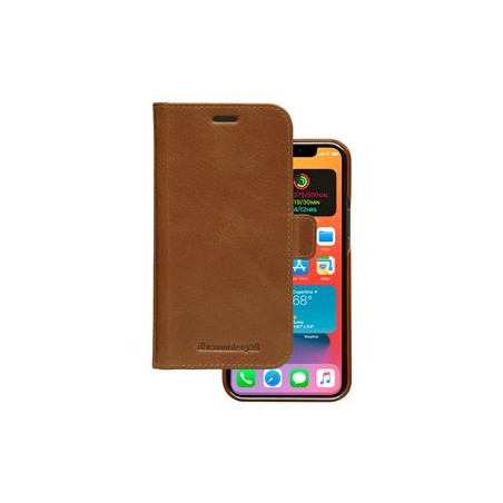 dbramante1928 Lynge - Pouzdro s klopou pro mobilní telefon - kůže full-grain - bronz - pro Apple iPhone 12, 12 Pro