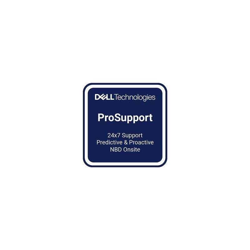 Dell Upgrade z 3 roky Basic Onsite na 3 roky ProSupport - Prodloužená dohoda o službách - náhradní díly a práce - 3 let - na