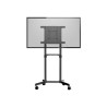 StarTech.com Mobile TV Cart, Portable Rolling TV Stand for 37-70" VESA Display (154lb/70kg), with Shelf & Storage Compartment