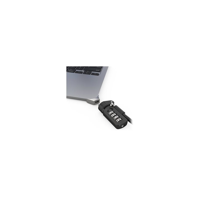 Compulocks Ledge Lock Adapter for MacBook Air 15" M2-M4 with Combination Cable Lock Silver - Sada pro bezpečnost systému